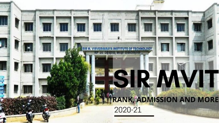 Sir Mvit 2024 Rank Admission Courses Fees Cutoff Placements Career Mantra 