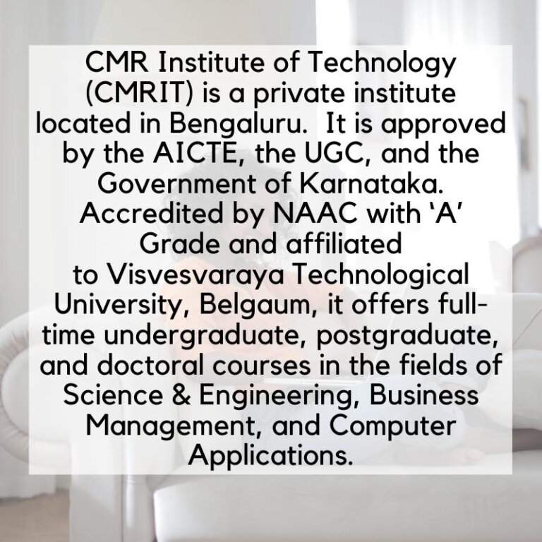 Cmr Institute Of Technology Rank Admission Courses Fees Cutoff Placements Career Mantra 