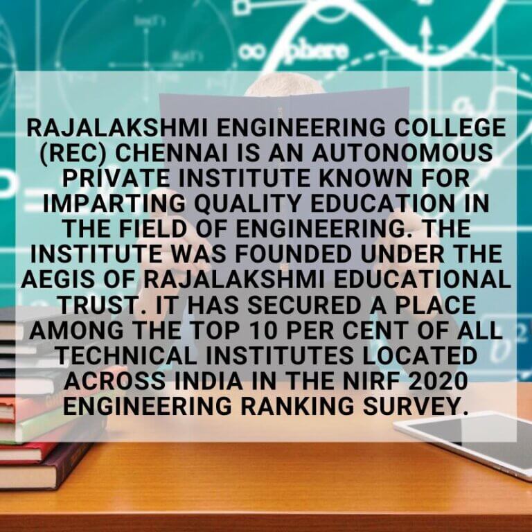 Rajalakshmi Engineering College: Ranks, Admission, Courses, Fees, Cut ...