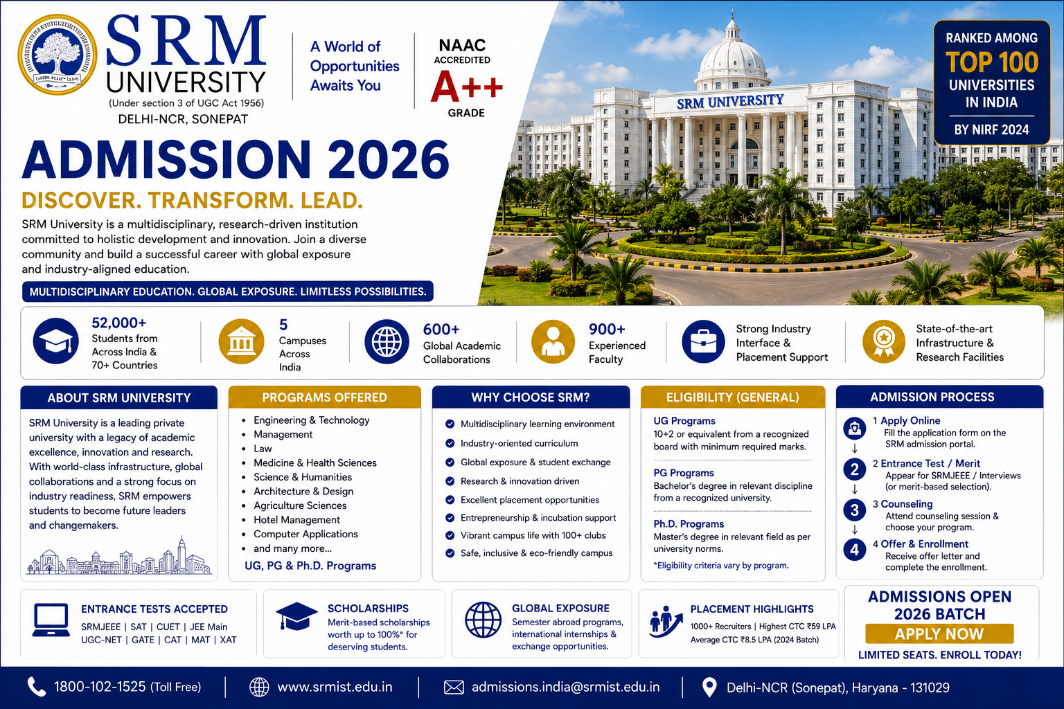 SRM University 2026