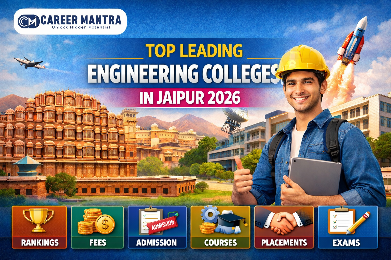 Top Leading Engineering Colleges in Jaipur 2026: Ranking, Fees, Admission, Courses, Placements & Exams