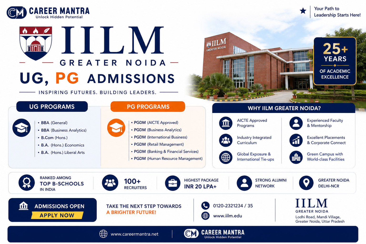 IILM Greater Noida UG, PG Admissions