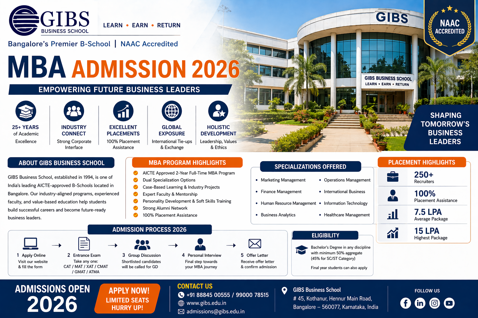 MBA from GIBS Business School Bangalore