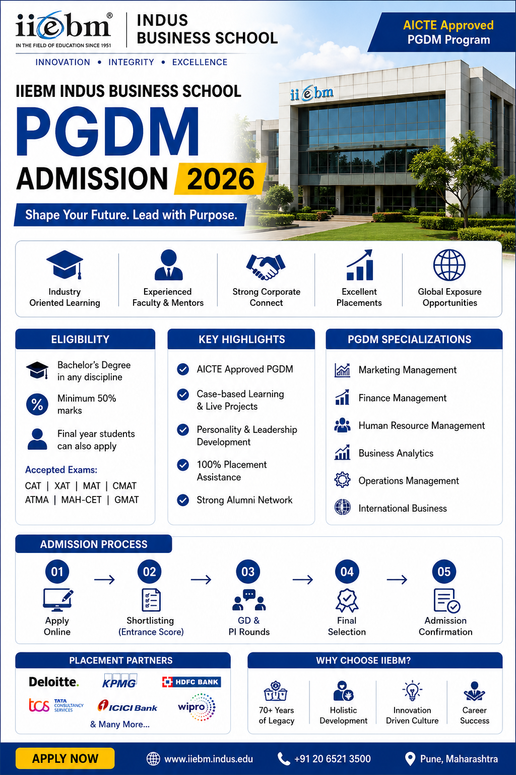 IIEBM Indus Business School PGDM Admission 2026: Smart Steps for Quick Selection