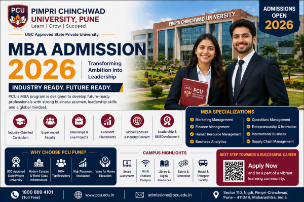 Pimpri Chinchwad University Courses Offered