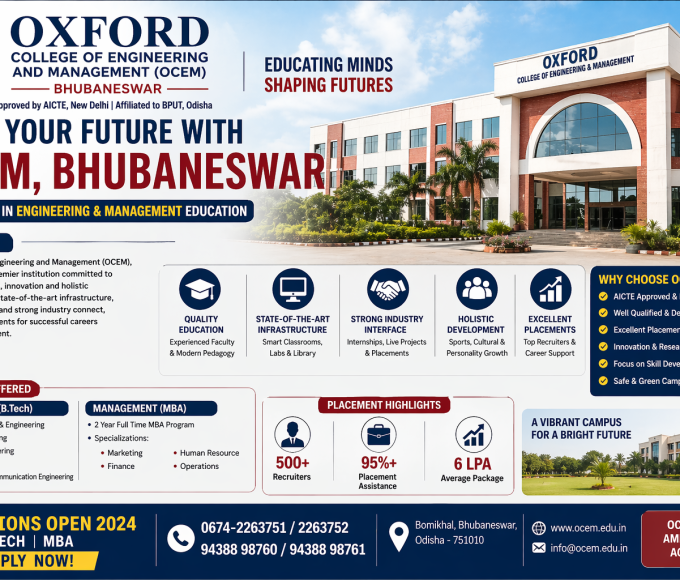 Oxford College of Engineering and Management (OCEM), Bhubaneswar