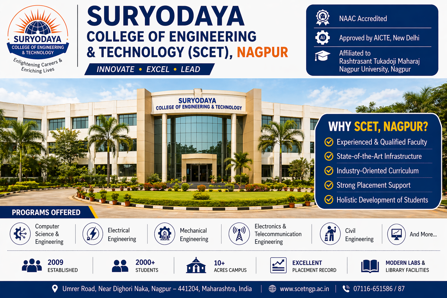 Suryodaya College of Engineering and Technology (SCET), Nagpur