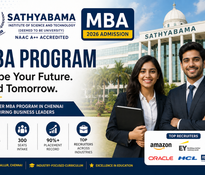 Sathyabama Institute of Science Chennai MBA Admission