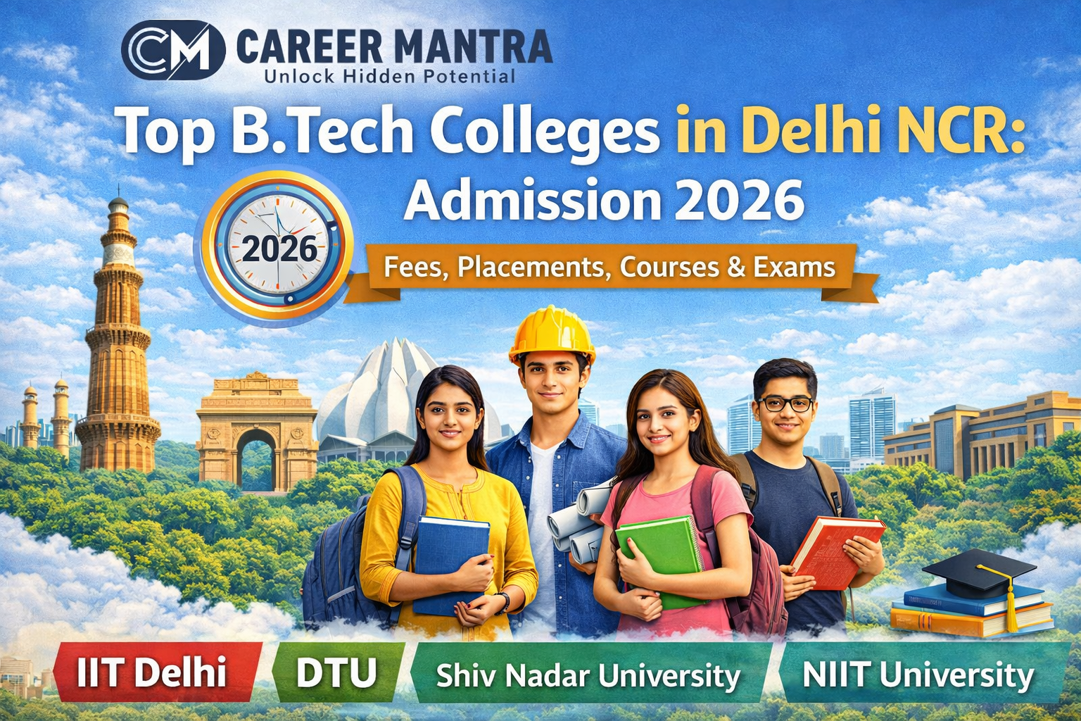 Top B.Tech Colleges in Delhi NCR: Admission 2026