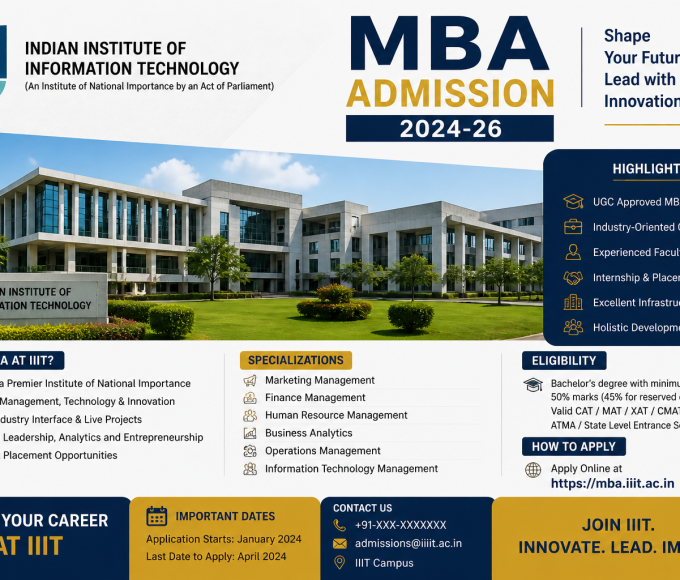 Indian Institute of Information Technology (IIIT) MBA Admission