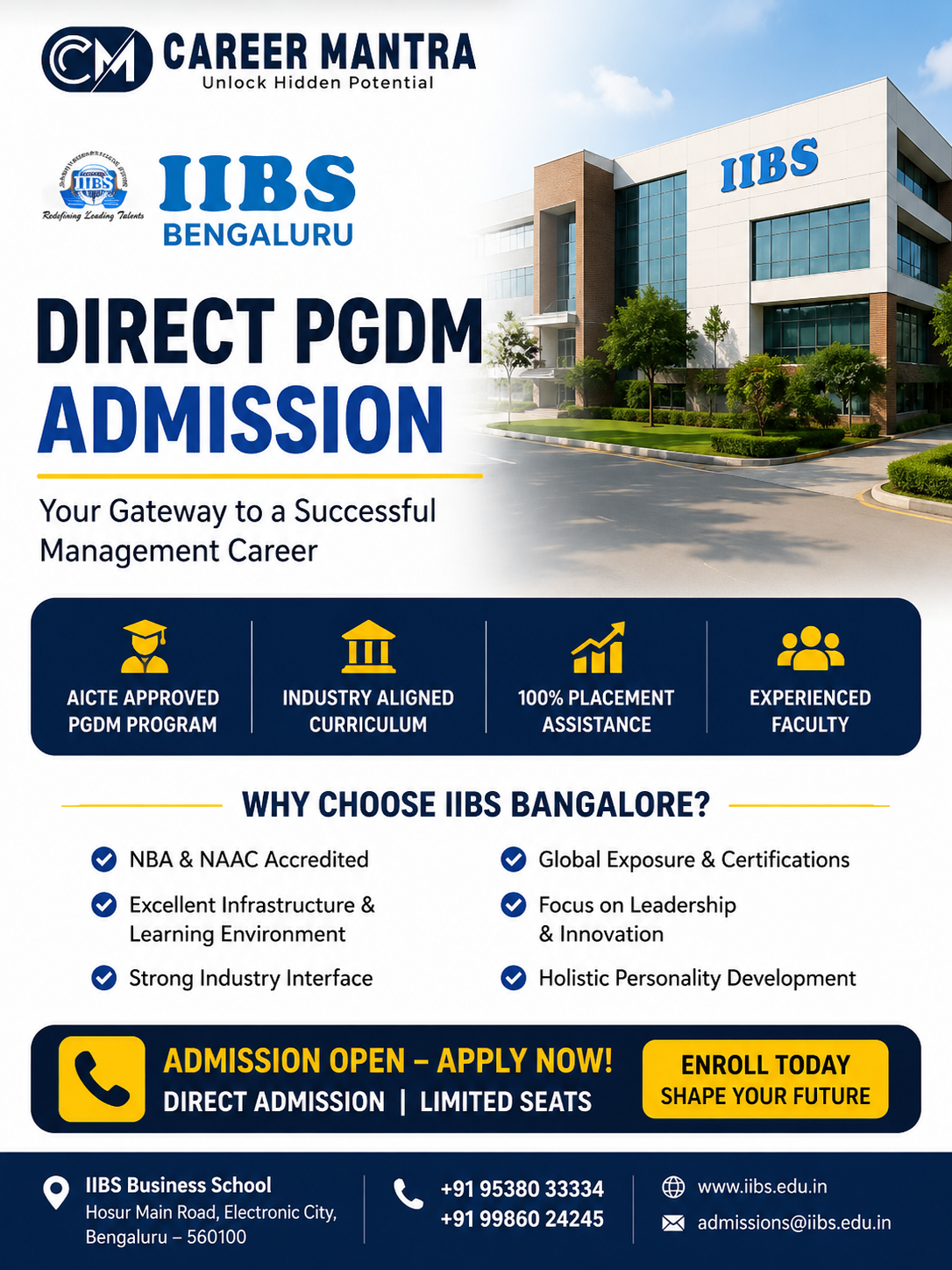 IIBS Bangalore Direct PGDM Admission