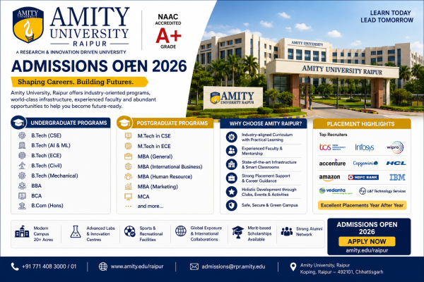 Amity University, Raipur 2026