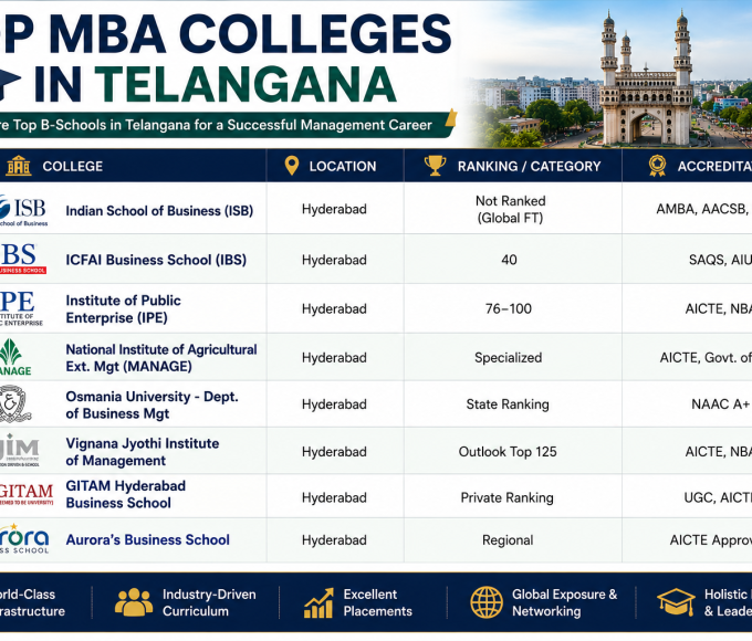 Top MBA Colleges in Telangana