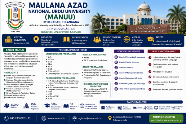 Maulana Azad National Urdu University (MANUU)