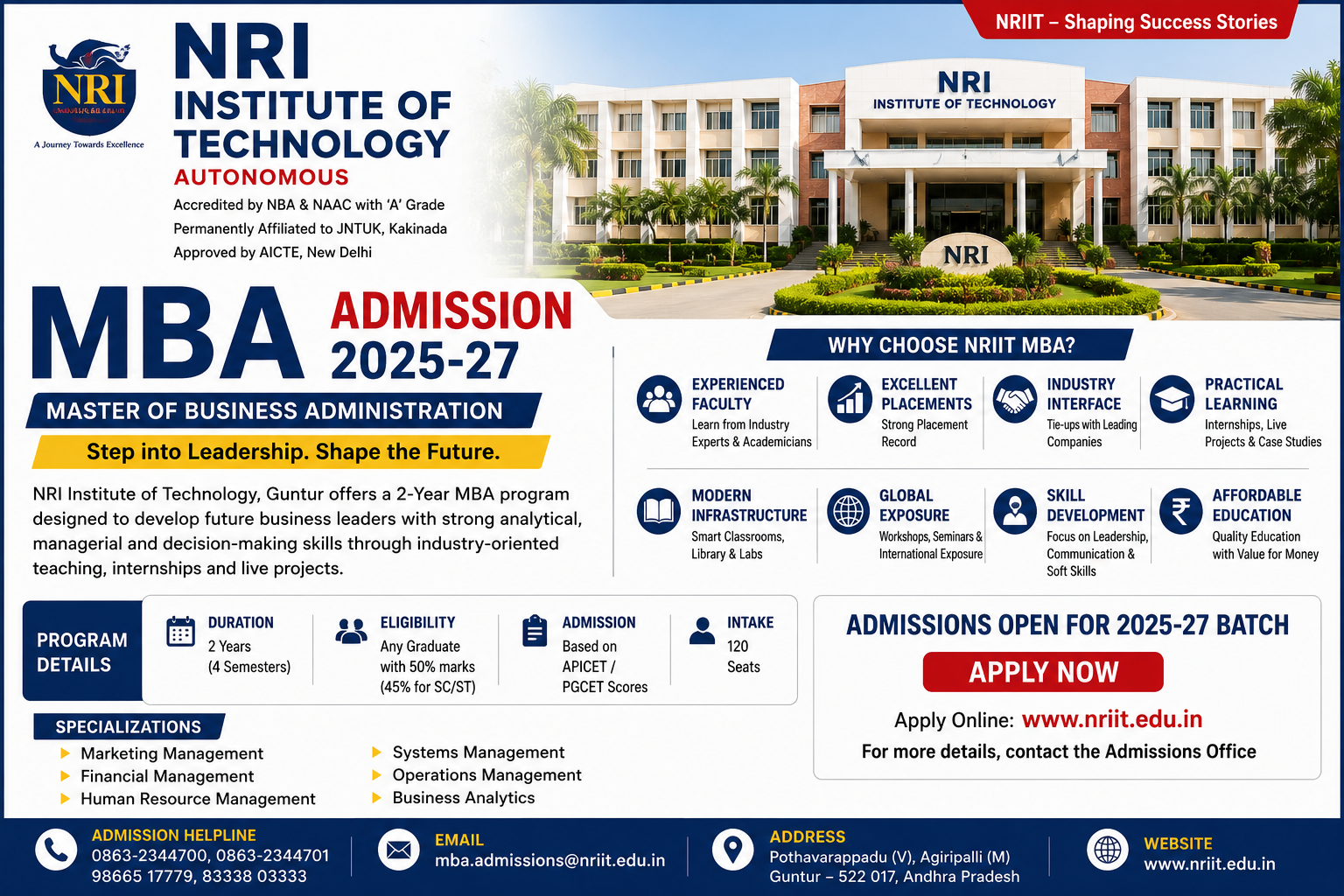 NRI Institute of Technology Guntur