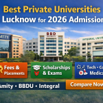 Best private universities in Lucknow 2026 including Amity University BBDU and Integral University with fees placements and admissions