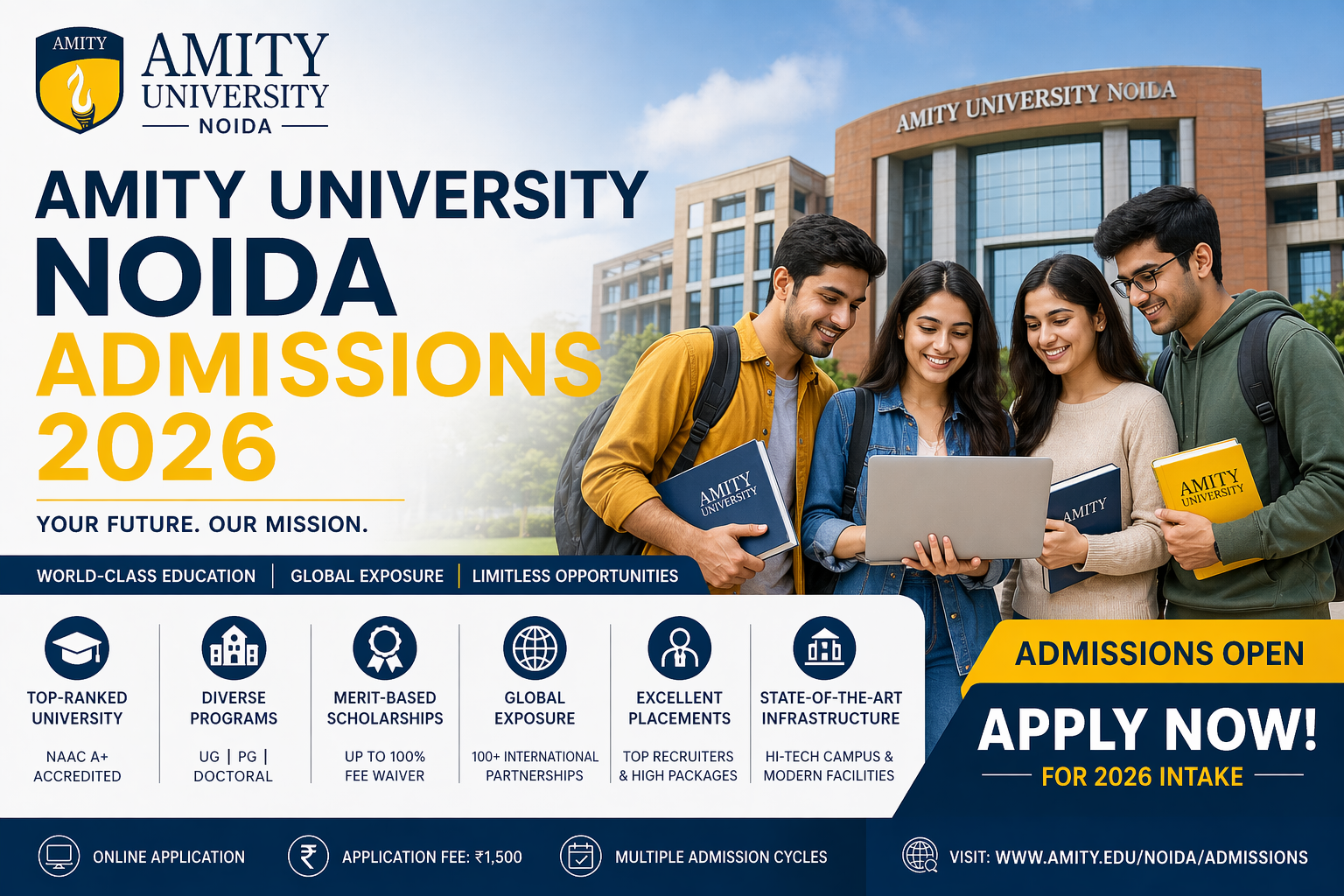 Amity University Noida Admissions 2026  
