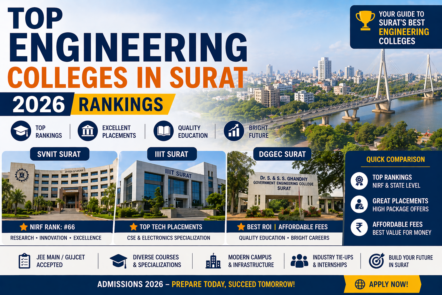 Top Engineering Colleges in Surat (2026 rankings)  