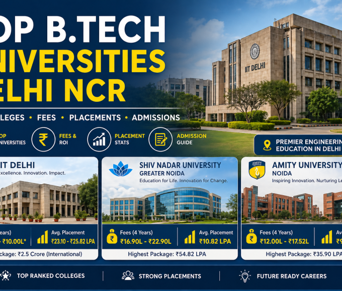 Top B.Tech universities Delhi NCR  