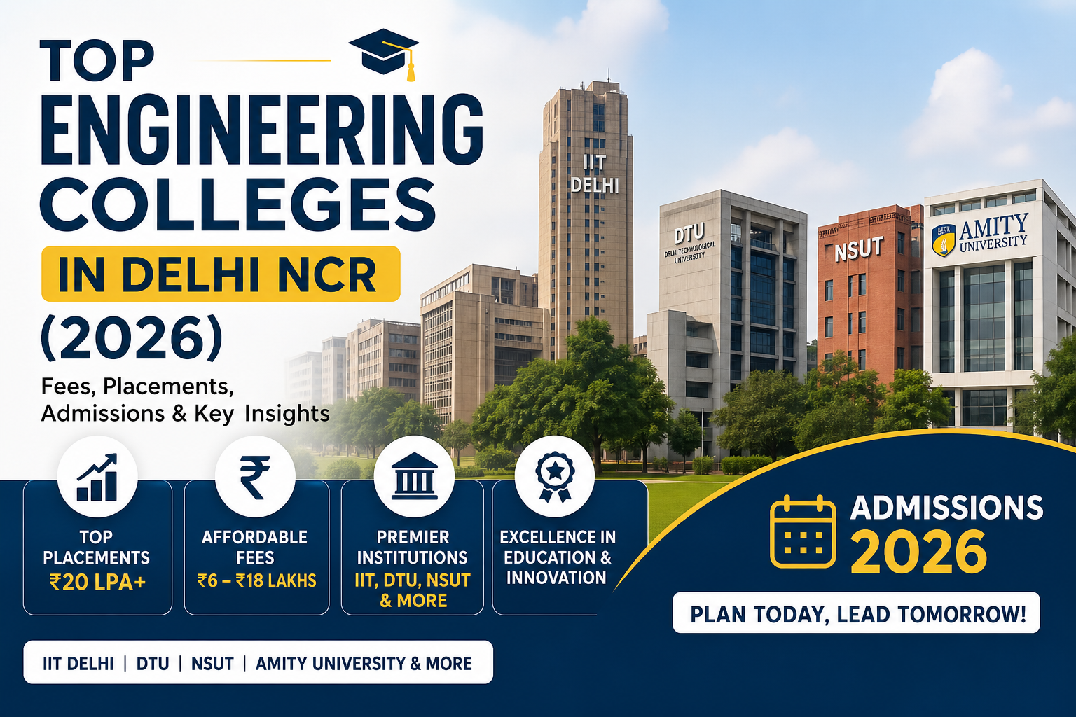 Top Engineering Colleges in Delhi NCR (2026)  