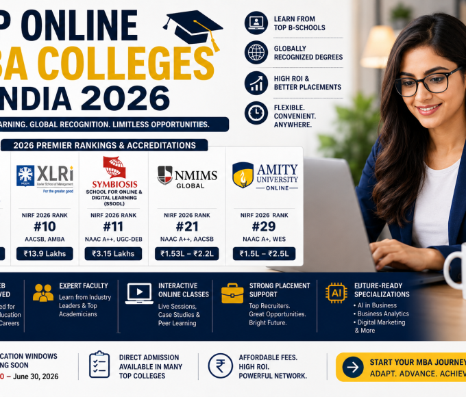 Top Online MBA Colleges in India 2026