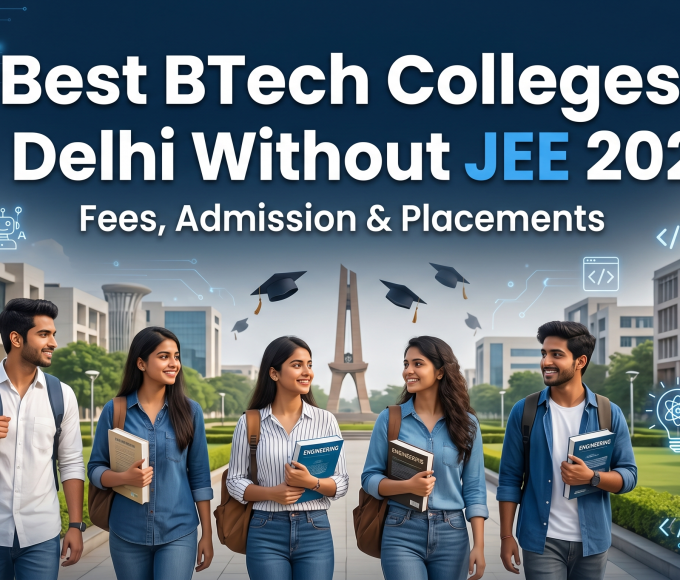 Best BTech Colleges in Delhi Without JEE 2026 | Fees, Admission & Placements