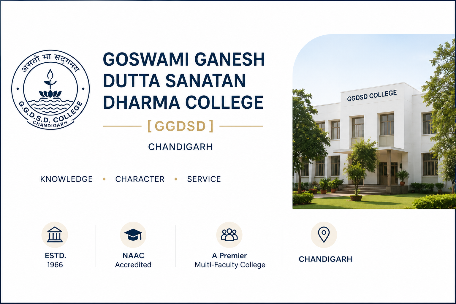 Goswami Ganesh Dutta Sanatan Dharma College (GGDSD College), Chandigarh