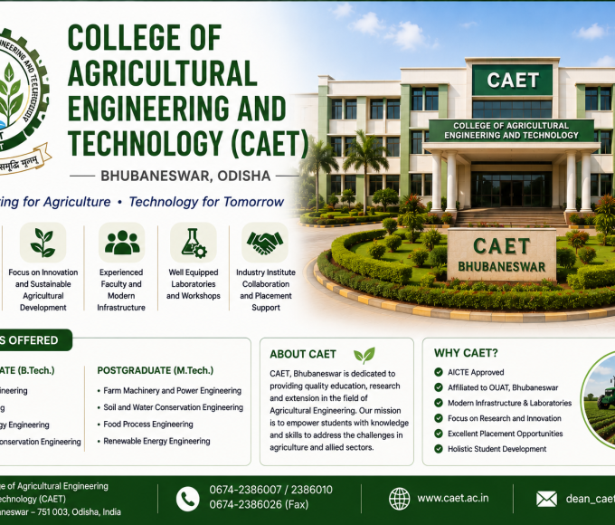College of Agricultural Engineering and Technology (CAET), Bhubaneswar