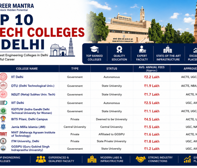 Top 10 Btech colleges in delhi